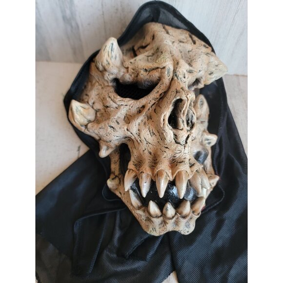 Scary skull skeleton adult costume mask scary Halloween skeleton - Picture 2 of 7